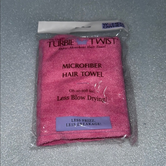Other - Turbie Twist Pink Microfiber Hair Towel